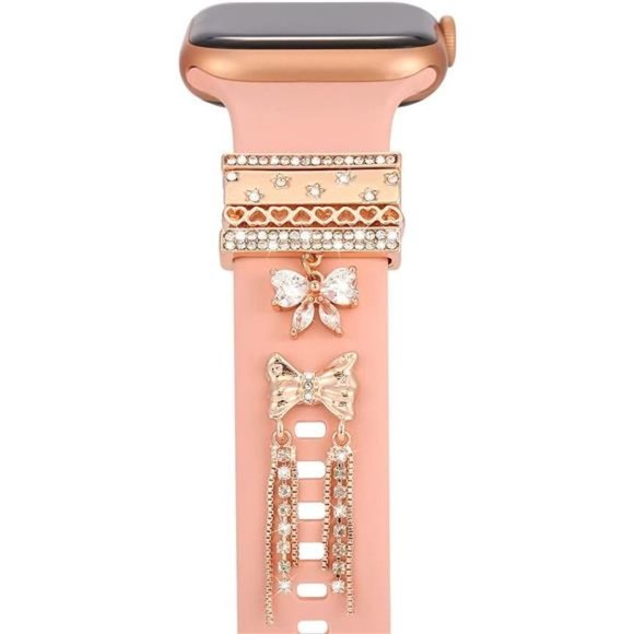 NEW 3 sets Apple Watch Band Crystal Bling Charms - Picture 3 of 6